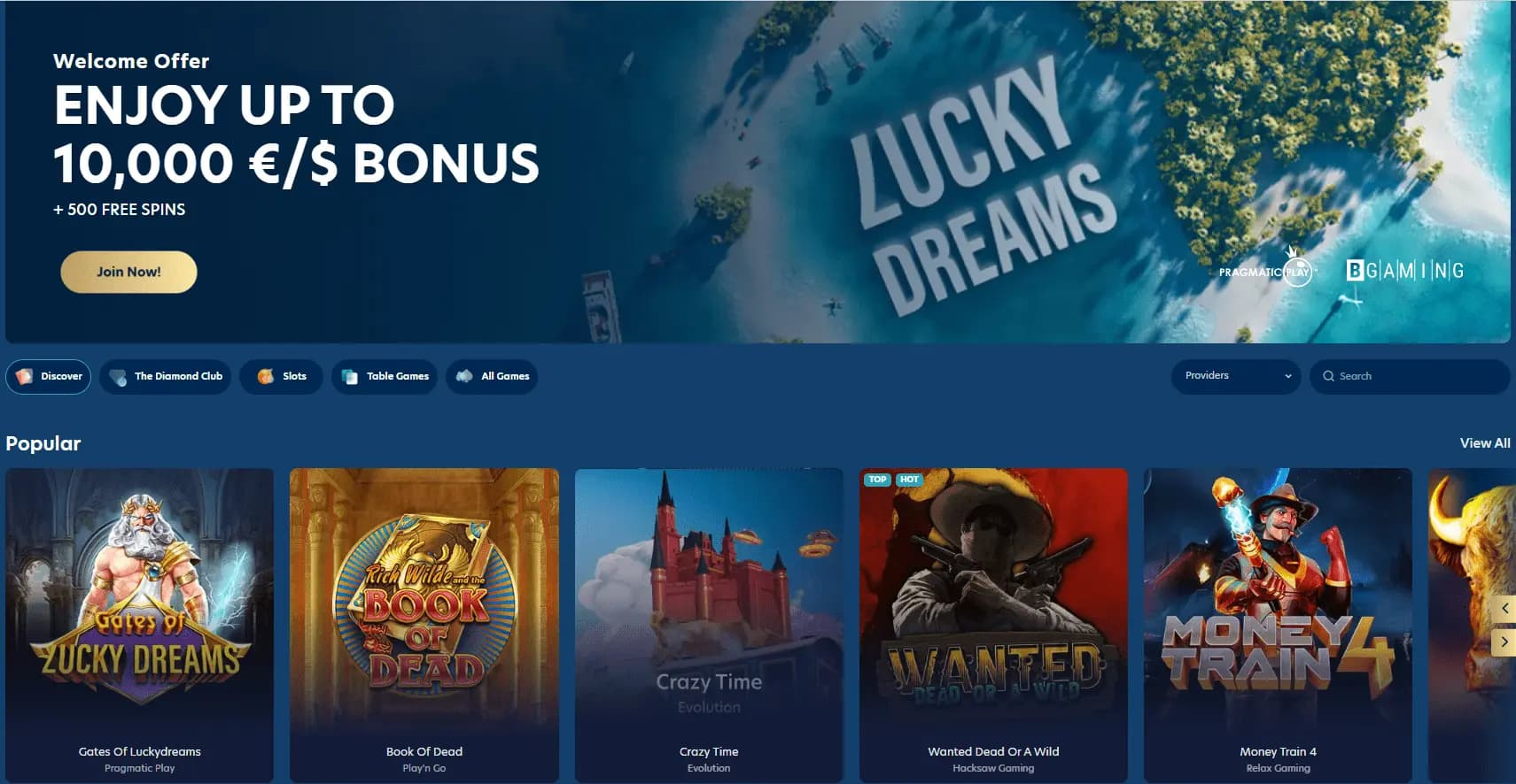 lucky dreams casino slot machines