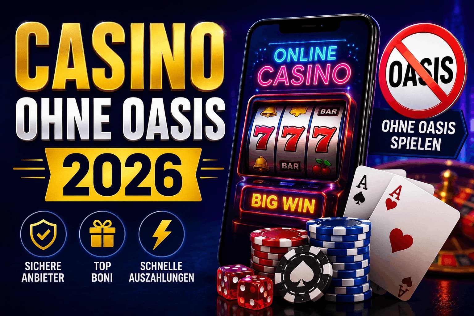 Oasis-Sperre 2026: Casinos ohne Oasis & sichere Optionen